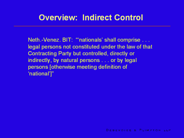 Overview: Indirect Control